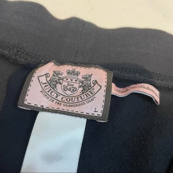 JUICY COUTURE VINTAGE Y2K BEDAZZLED BEJEWELED SPARKLE TERRY CLOTH BERMUDA SHORT - Picture 4 of 8